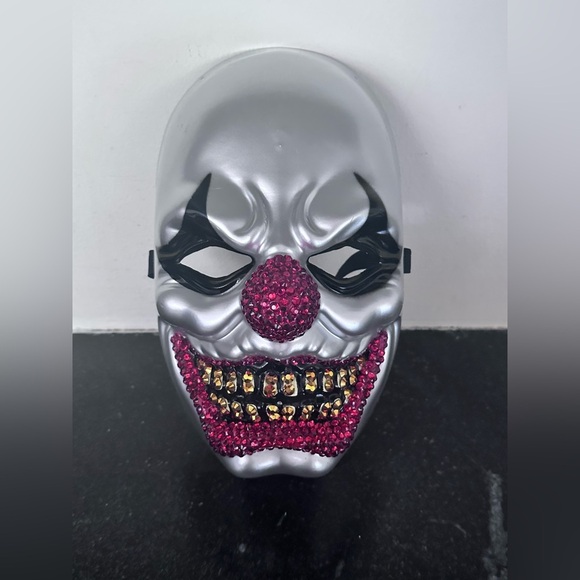 Big Top Bling Clown Adult Costume Mask - Picture 1 of 3